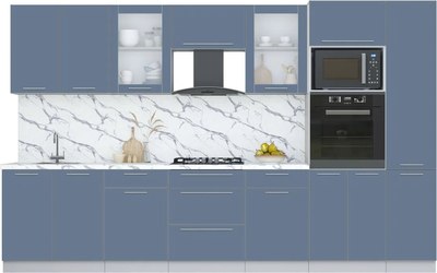 Кухонный гарнитур Интерлиния Мила Пластик 3.4 - фото