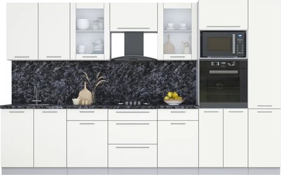 Кухонный гарнитур Интерлиния Мила Пластик 3.4 - фото
