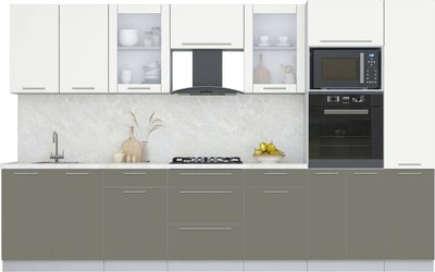 Кухонный гарнитур Интерлиния Мила Пластик 3.4 - фото