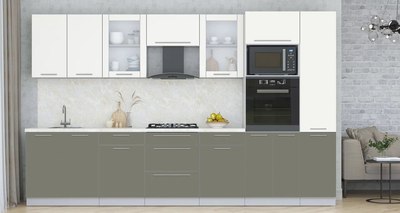 Кухонный гарнитур Интерлиния Мила Пластик 3.4