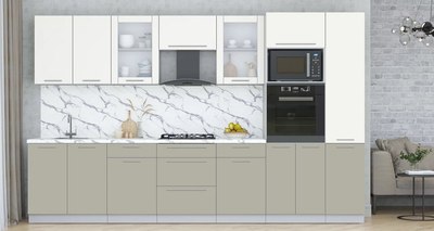 Кухонный гарнитур Интерлиния Мила Пластик 3.4