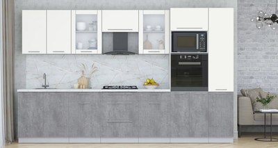 Кухонный гарнитур Интерлиния Мила Пластик 3.4