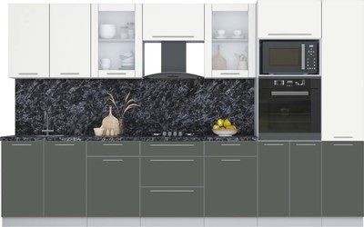 Кухонный гарнитур Интерлиния Мила Пластик 3.4 - фото