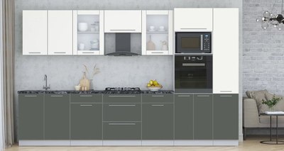 Кухонный гарнитур Интерлиния Мила Пластик 3.4