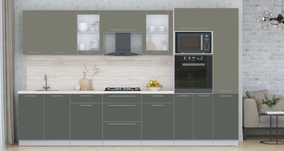 Кухонный гарнитур Интерлиния Мила Пластик 3.4