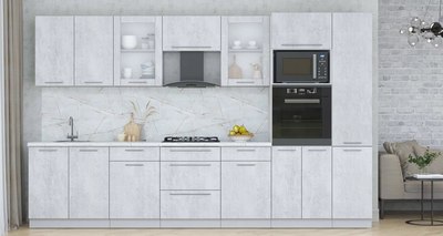 Кухонный гарнитур Интерлиния Мила Пластик 3.4