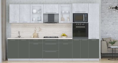 Кухонный гарнитур Интерлиния Мила Пластик 3.4