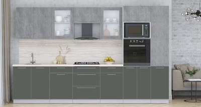 Кухонный гарнитур Интерлиния Мила Пластик 3.4