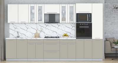 Кухонный гарнитур Интерлиния Мила Пластик 3.6