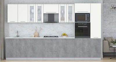 Кухонный гарнитур Интерлиния Мила Пластик 3.6