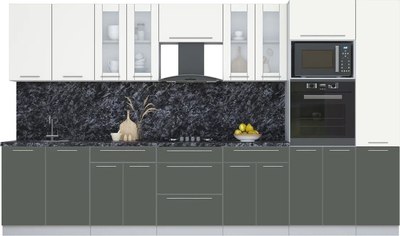 Кухонный гарнитур Интерлиния Мила Пластик 3.6 - фото