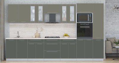 Кухонный гарнитур Интерлиния Мила Пластик 3.6