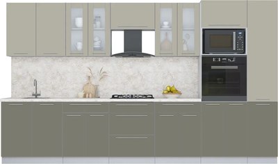 Кухонный гарнитур Интерлиния Мила Пластик 3.6 - фото