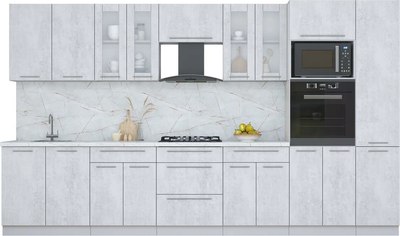 Кухонный гарнитур Интерлиния Мила Пластик 3.6 - фото