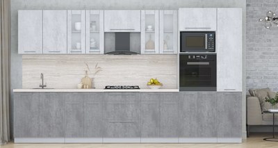 Кухонный гарнитур Интерлиния Мила Пластик 3.6