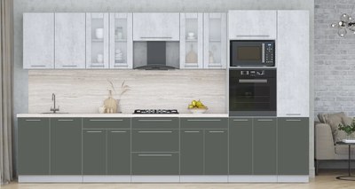 Кухонный гарнитур Интерлиния Мила Пластик 3.6