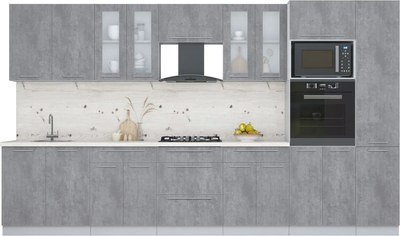 Кухонный гарнитур Интерлиния Мила Пластик 3.6 - фото