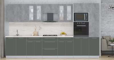 Кухонный гарнитур Интерлиния Мила Пластик 3.6