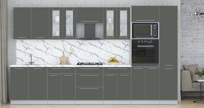 Кухонный гарнитур Интерлиния Мила Пластик 3.6