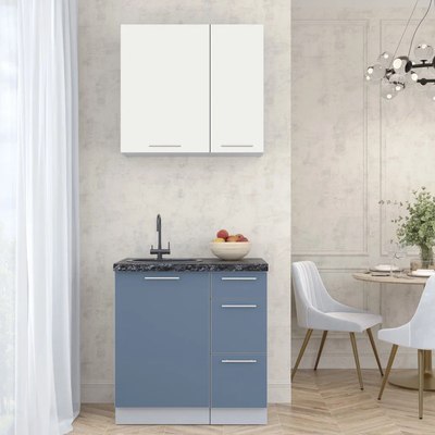 Кухонный гарнитур Интерлиния Мила Пластик 0.8 А