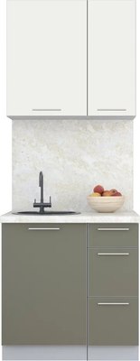 Кухонный гарнитур Интерлиния Мила Пластик 0.8 А - фото