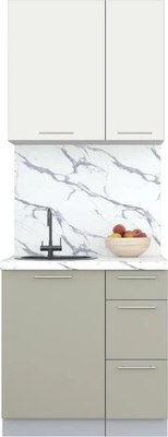 Кухонный гарнитур Интерлиния Мила Пластик 0.8 А - фото