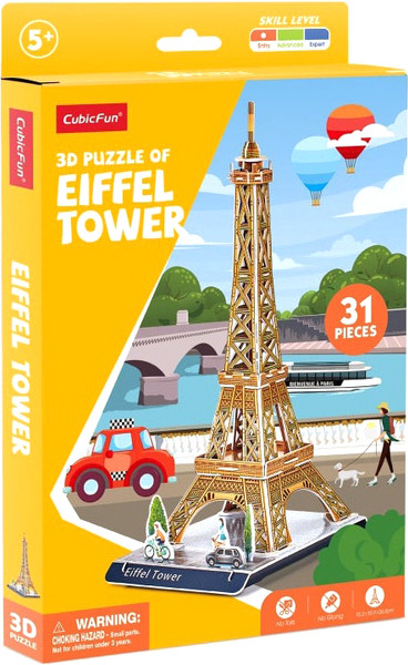 Конструктор CubicFun Эйфелева башня / E1624h - фото
