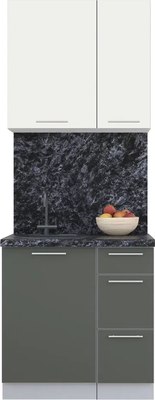 Кухонный гарнитур Интерлиния Мила Пластик 0.8 А - фото