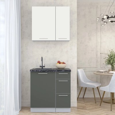 Кухонный гарнитур Интерлиния Мила Пластик 0.8 А