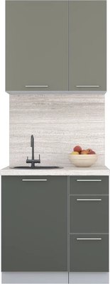 Кухонный гарнитур Интерлиния Мила Пластик 0.8 А - фото