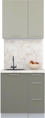 Кухонный гарнитур Интерлиния Мила Пластик 0.8 А - фото