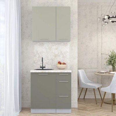 Кухонный гарнитур Интерлиния Мила Пластик 0.8 А