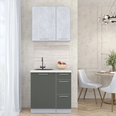 Кухонный гарнитур Интерлиния Мила Пластик 0.8 А