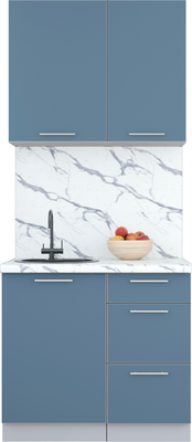 Кухонный гарнитур Интерлиния Мила Пластик 0.9 А - фото