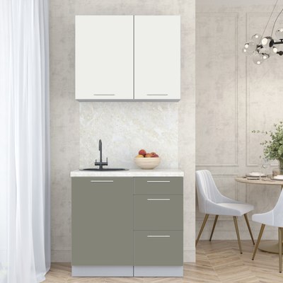 Кухонный гарнитур Интерлиния Мила Пластик 0.9 А