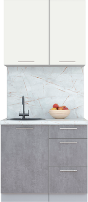 Кухонный гарнитур Интерлиния Мила Пластик 0.9 А - фото