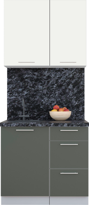 Кухонный гарнитур Интерлиния Мила Пластик 0.9 А - фото