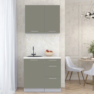 Кухонный гарнитур Интерлиния Мила Пластик 0.9 А