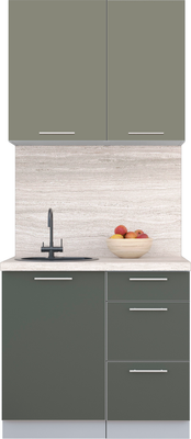 Кухонный гарнитур Интерлиния Мила Пластик 0.9 А - фото
