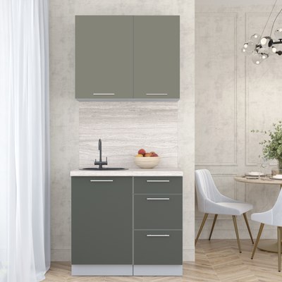 Кухонный гарнитур Интерлиния Мила Пластик 0.9 А