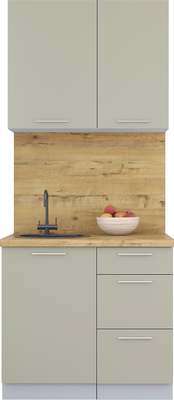 Кухонный гарнитур Интерлиния Мила Пластик 0.9 А - фото
