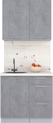 Кухонный гарнитур Интерлиния Мила Пластик 0.9 А - фото