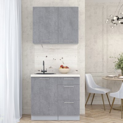 Кухонный гарнитур Интерлиния Мила Пластик 0.9 А