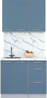 Кухонный гарнитур Интерлиния Мила Пластик 1.0 А - фото
