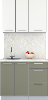 Кухонный гарнитур Интерлиния Мила Пластик 1.0 А - фото