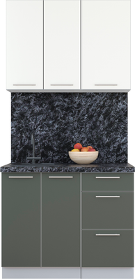 Кухонный гарнитур Интерлиния Мила Пластик 1.0 А - фото
