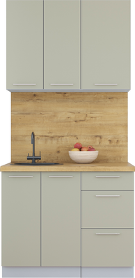Кухонный гарнитур Интерлиния Мила Пластик 1.0 А - фото
