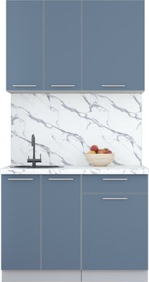 Кухонный гарнитур Интерлиния Мила Пластик 1.1 А - фото