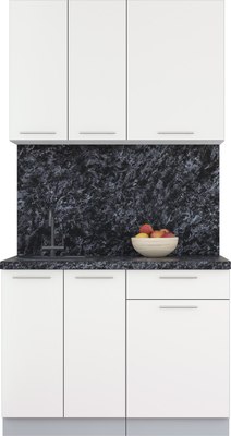 Кухонный гарнитур Интерлиния Мила Пластик 1.1 А - фото