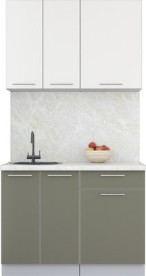 Кухонный гарнитур Интерлиния Мила Пластик 1.1 А - фото